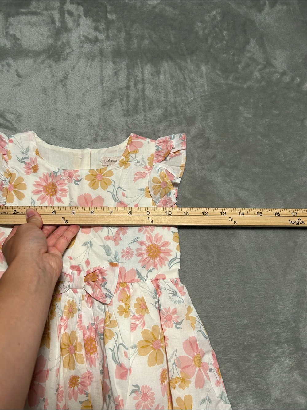 Catherine Malandrino Girls Dress 3T Floral Ruffle - Picture 6 of 8